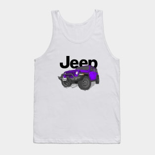 Purple Jeep Wrangler Rubicon Tank Top